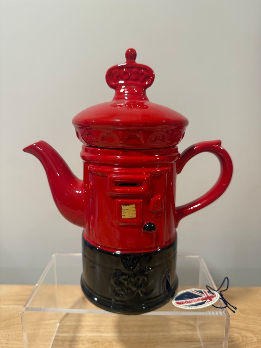 Price Kensington Potteries Hand Painted Made in England Postal Box Teapot JL
